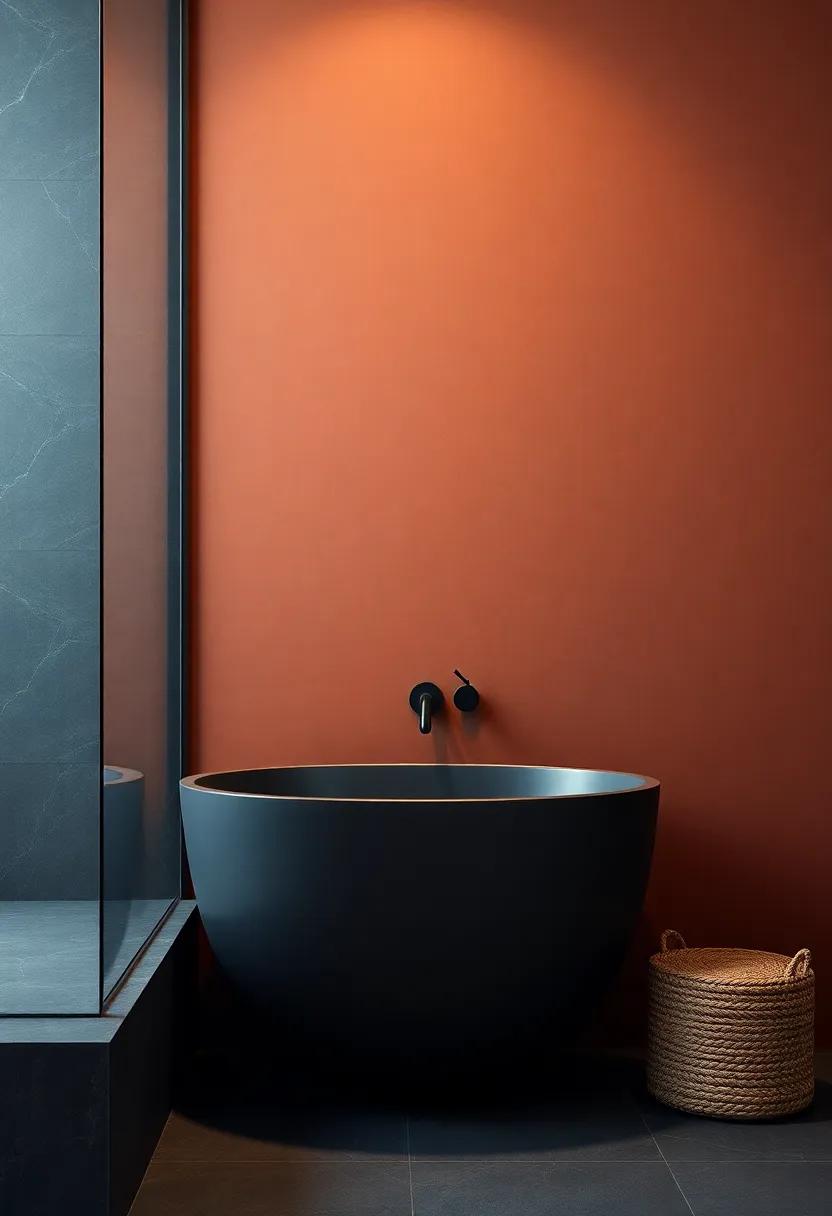 Rich Terracotta Walls That Bring Earthy Warmth to Your Bath