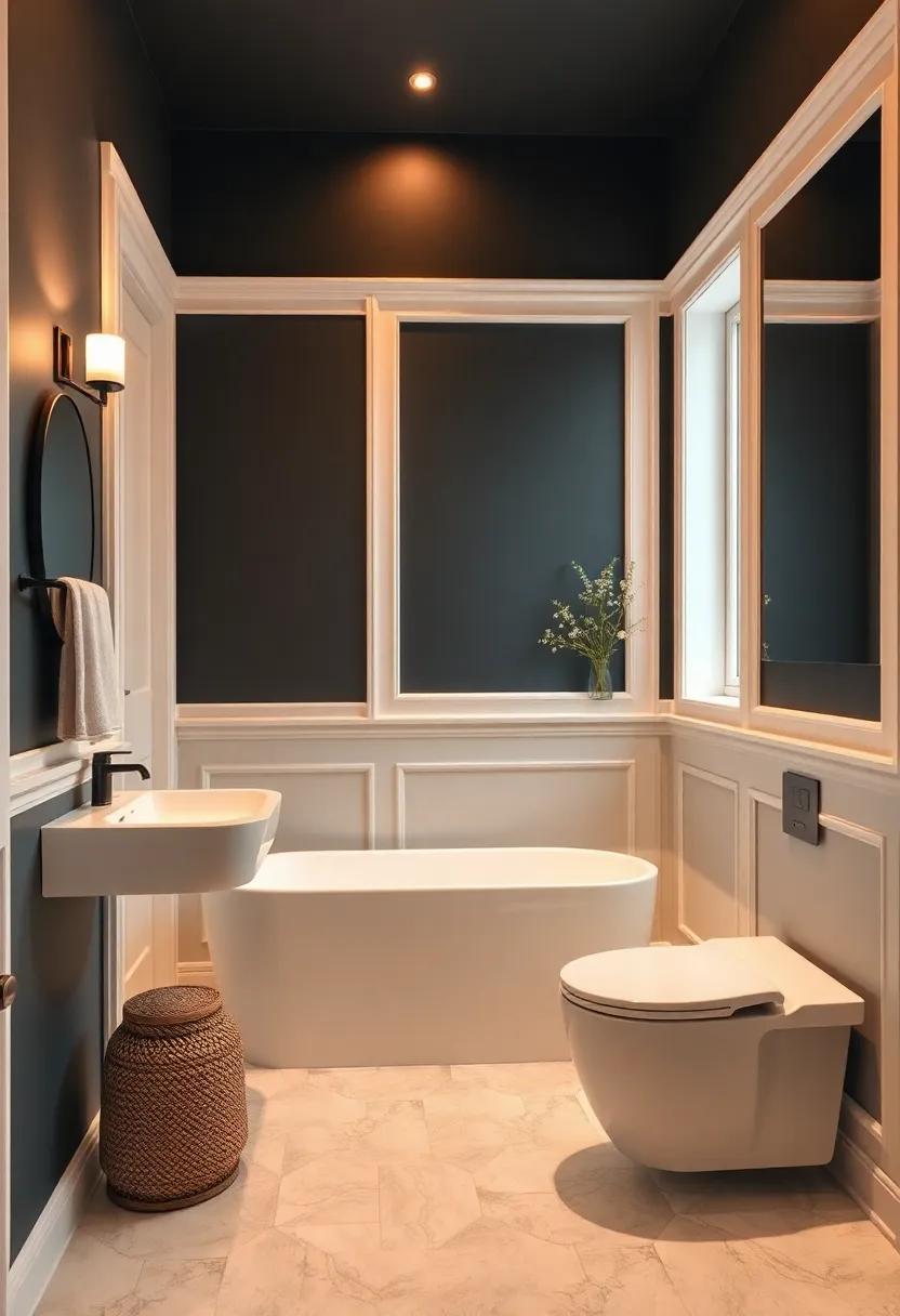 Creating a Cozy Ambiance with Warm lighting in Dark Bathrooms