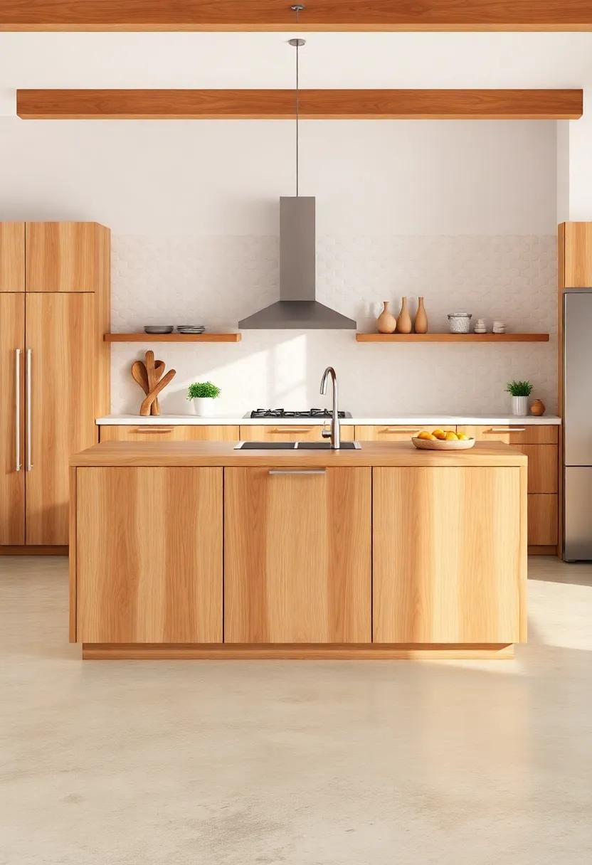 Elevating Efficiency: wood Islands with Built-in Cooking Stations