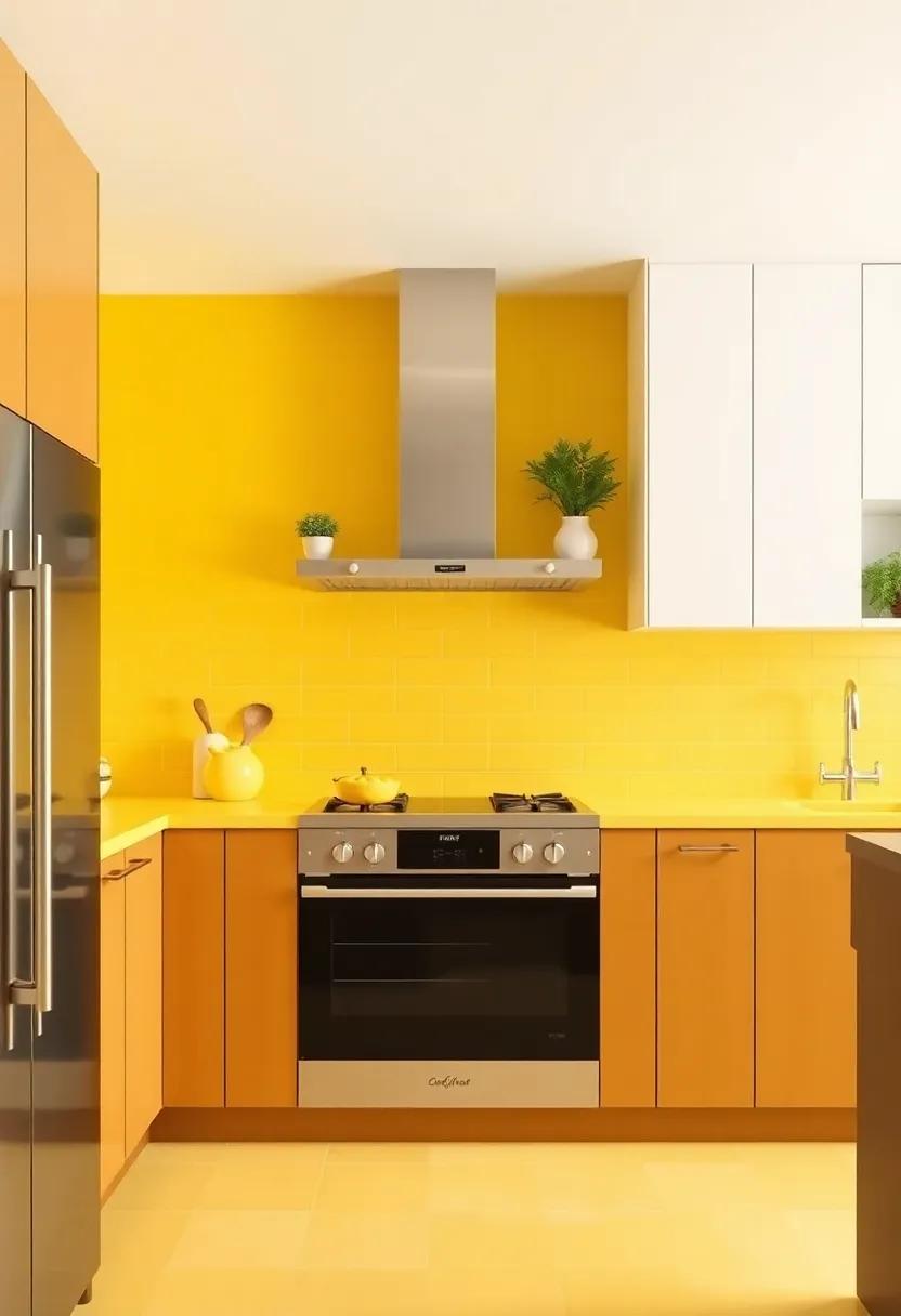 Charming Yellow Backsplashes That spice Up Your Cooking Area