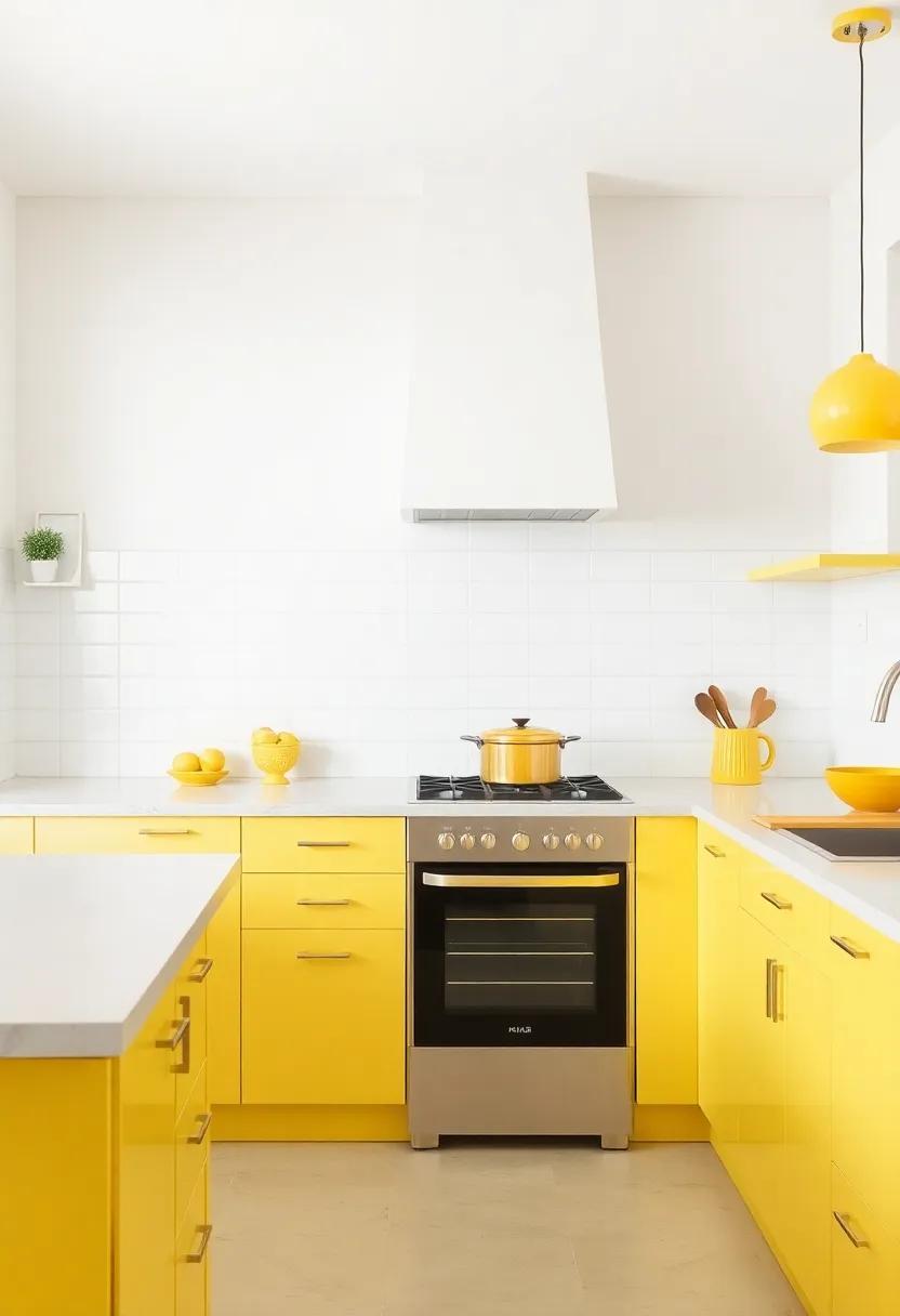 Incorporating Yellow in ⁣Kitchen Appliances for ⁤a Modern Twist