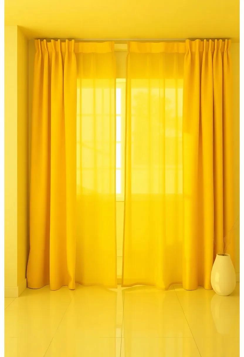 Yellow Curtains and Drapes to Invite ⁣Sunlight ⁤and ‍Cheerfulness