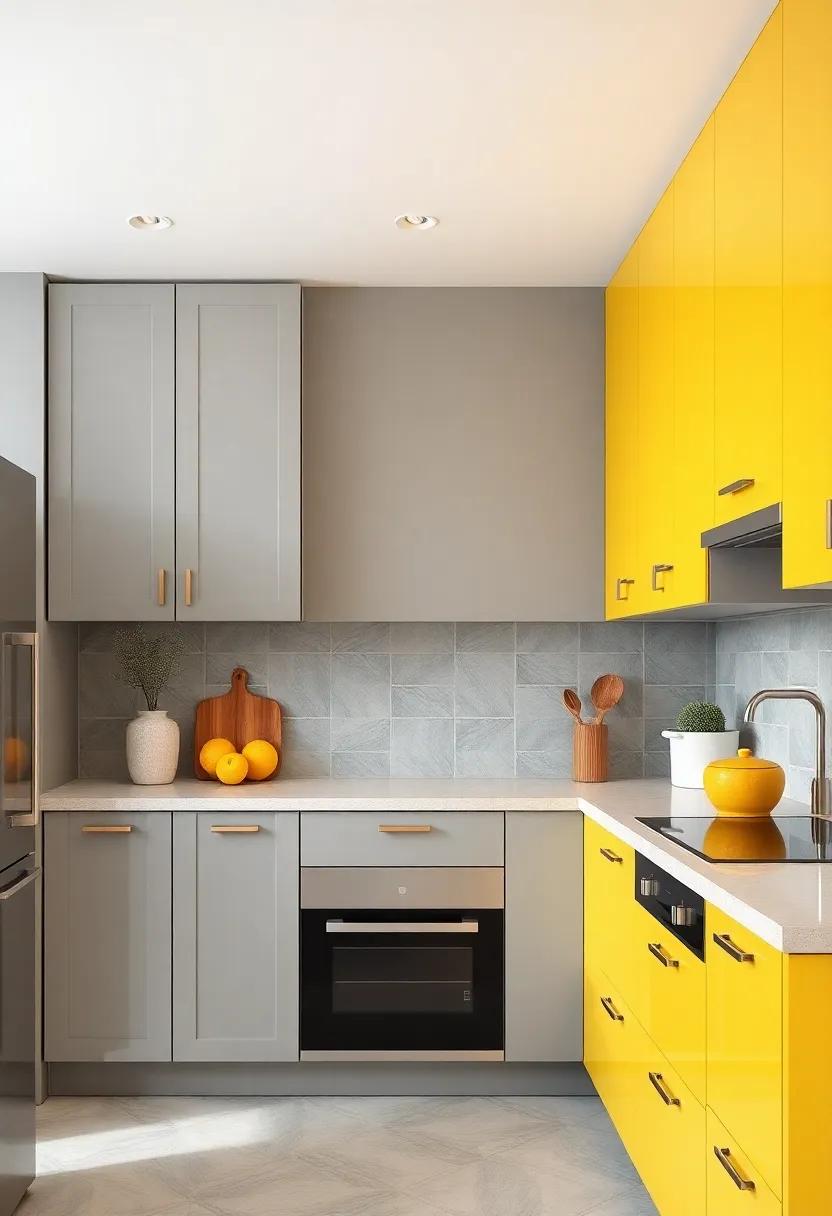 Inspiring Kitchen Layouts that Highlight the Harmony of Yellow and Gray