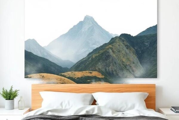 Transform Your Space: Elevate Your Bedroom with Abstract Landscape Wall Art