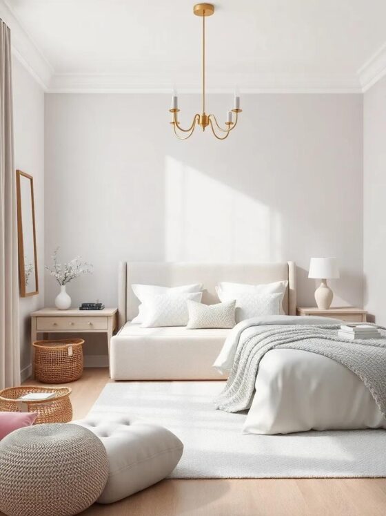 Serene Spaces: Crafting the Perfect Soft Grey Girls’ Room Design for Timeless Elegance