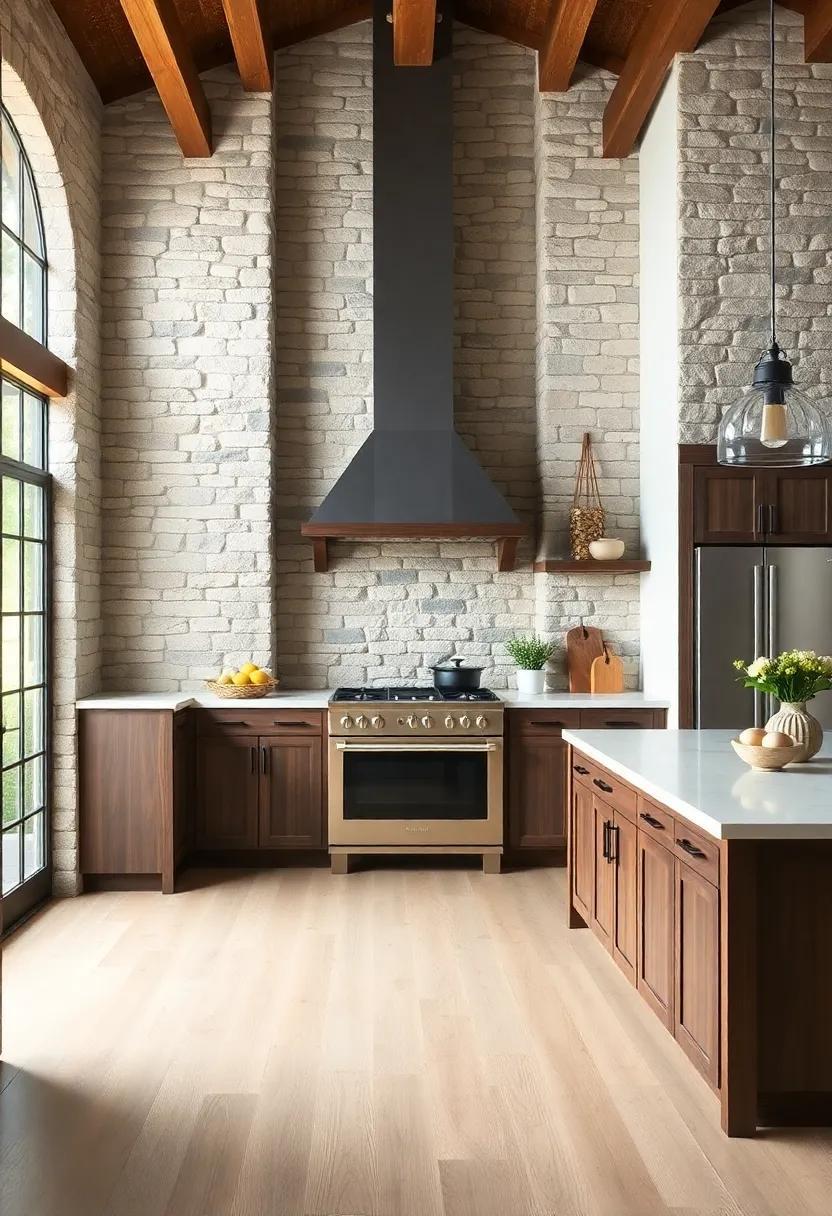 Embracing Rustic Charm: The Allure of Stone Walls in Farmhouse Kitchen Design