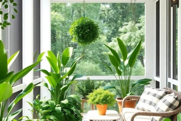 Embrace Nature Indoors: Transforming Your Screened Porch with Lush, Fresh Plants