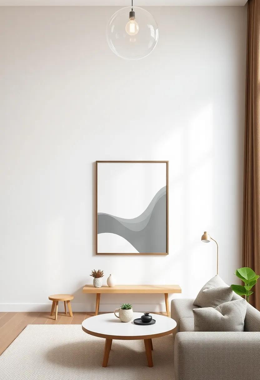 Embrace Simplicity: Transform Your Small Living Room with Minimalist Wall Decor