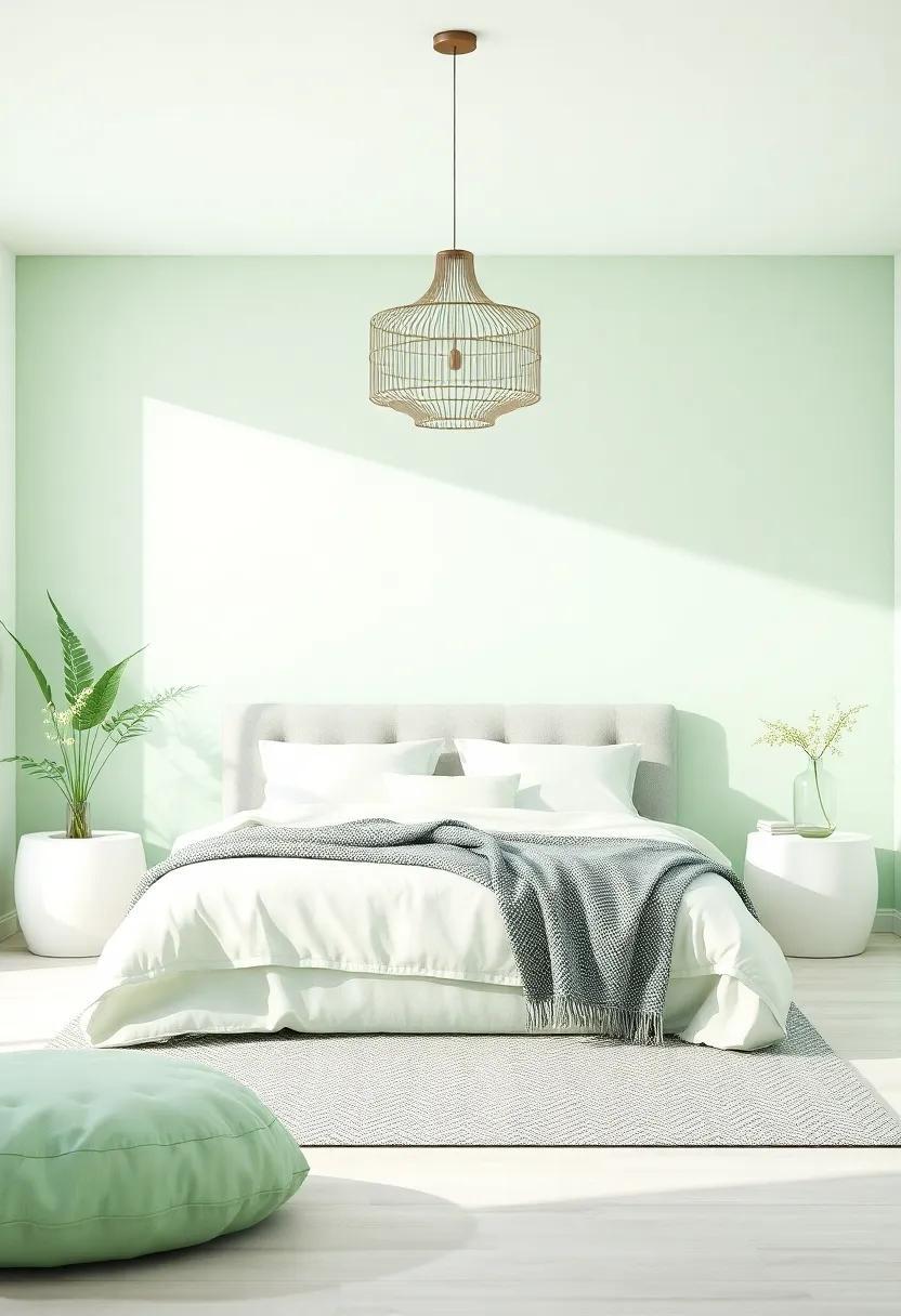 Embrace Tranquility: Soft Pastel Green Bedroom Color Inspirations for a Serene Retreat