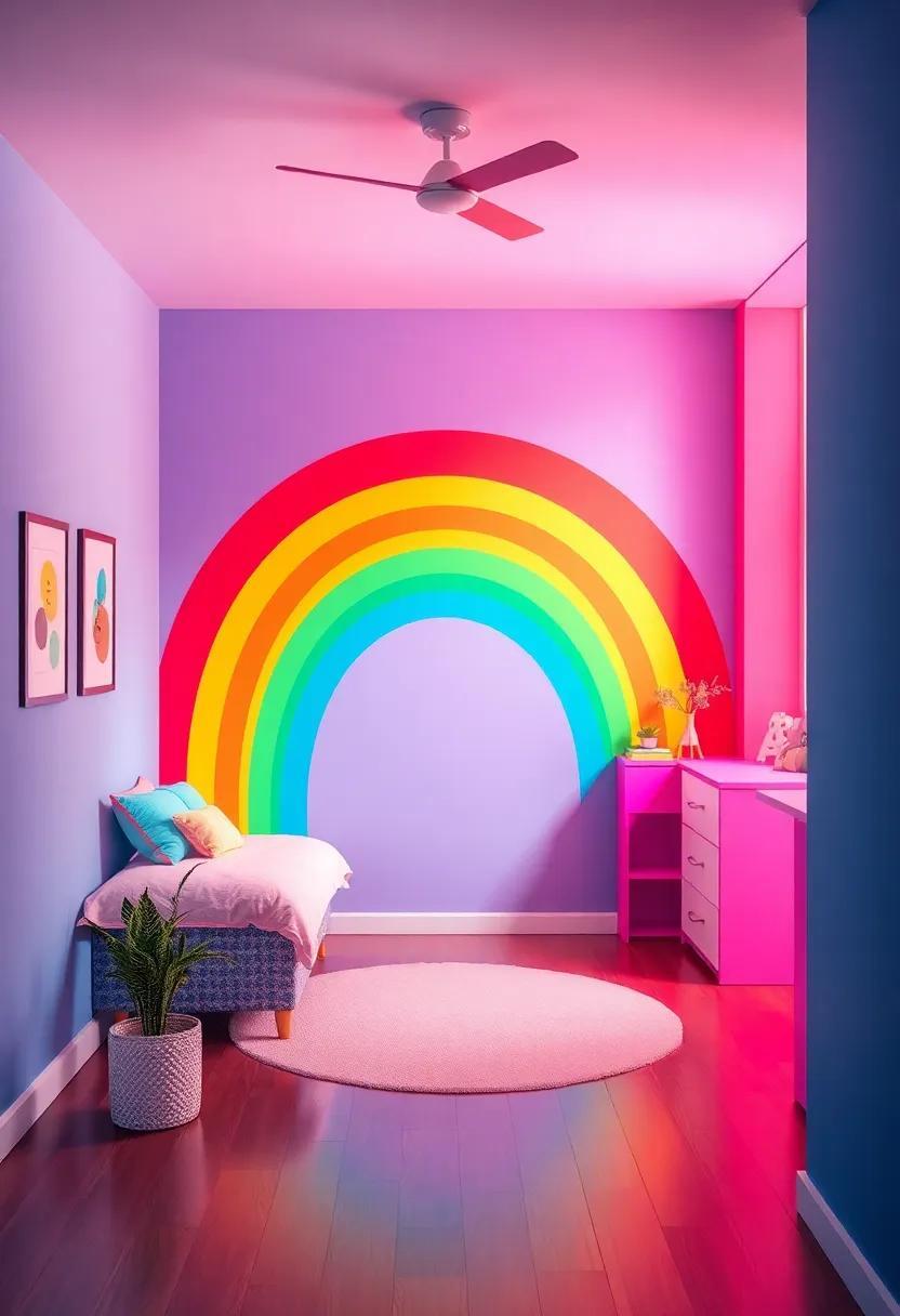 Transform Your Space: Creative Ideas for a Rainbow-Themed Teen Girl’s Room Makeover