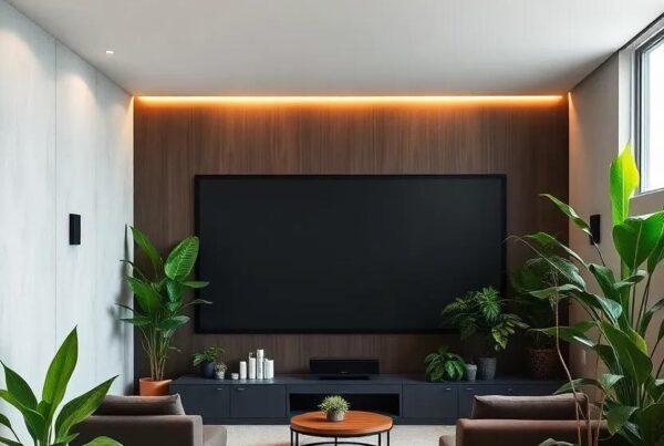 Elevate Your Viewing Experience: Designing a High-End Home Theater with Indoor Plants