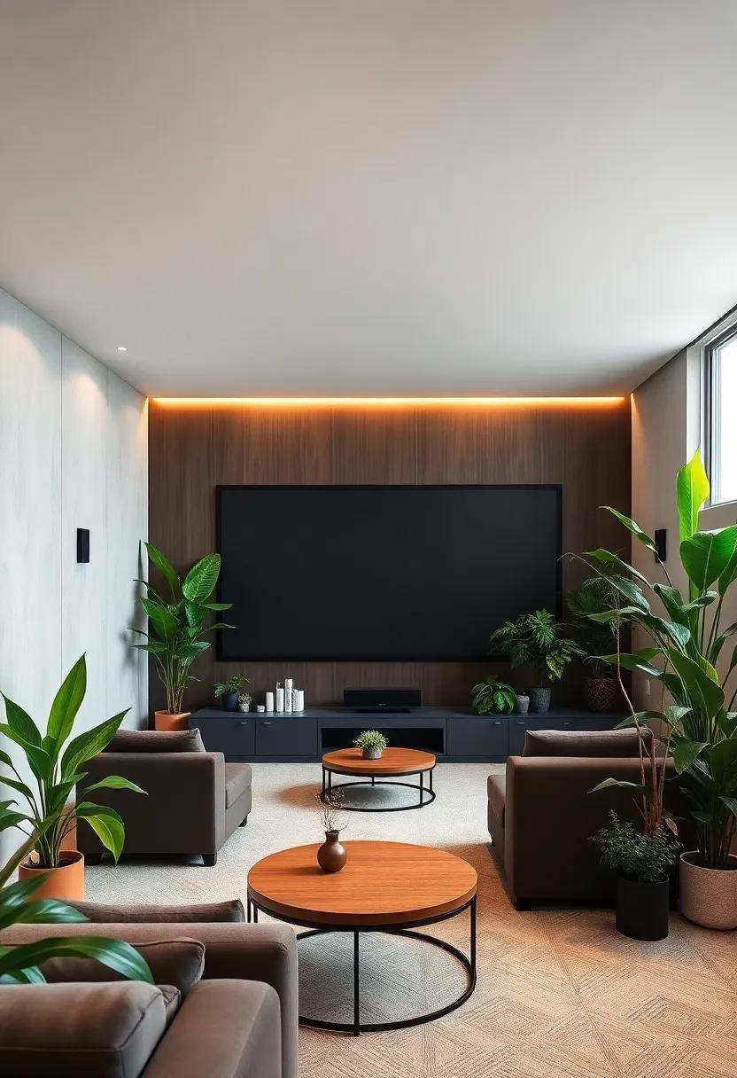 Elevate Your Viewing Experience: Designing a High-End Home Theater with Indoor Plants