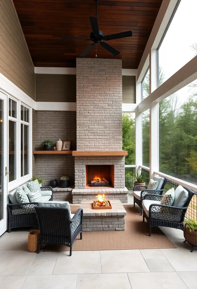 Embrace Outdoor Living: Designing the Perfect Screened Porch with a Cozy Fireplace