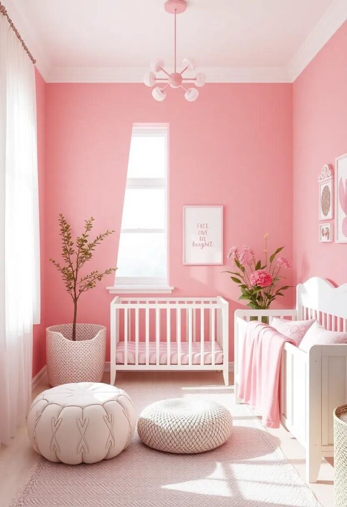 Creating a Dreamy Pink and White Girls Nursery: Tips for a Charming and Cozy Space