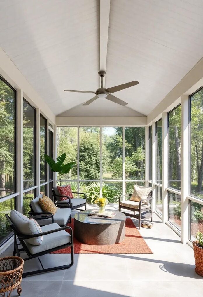 Embracing Nature: Innovative Contemporary Screened Porch Designs for Modern Living