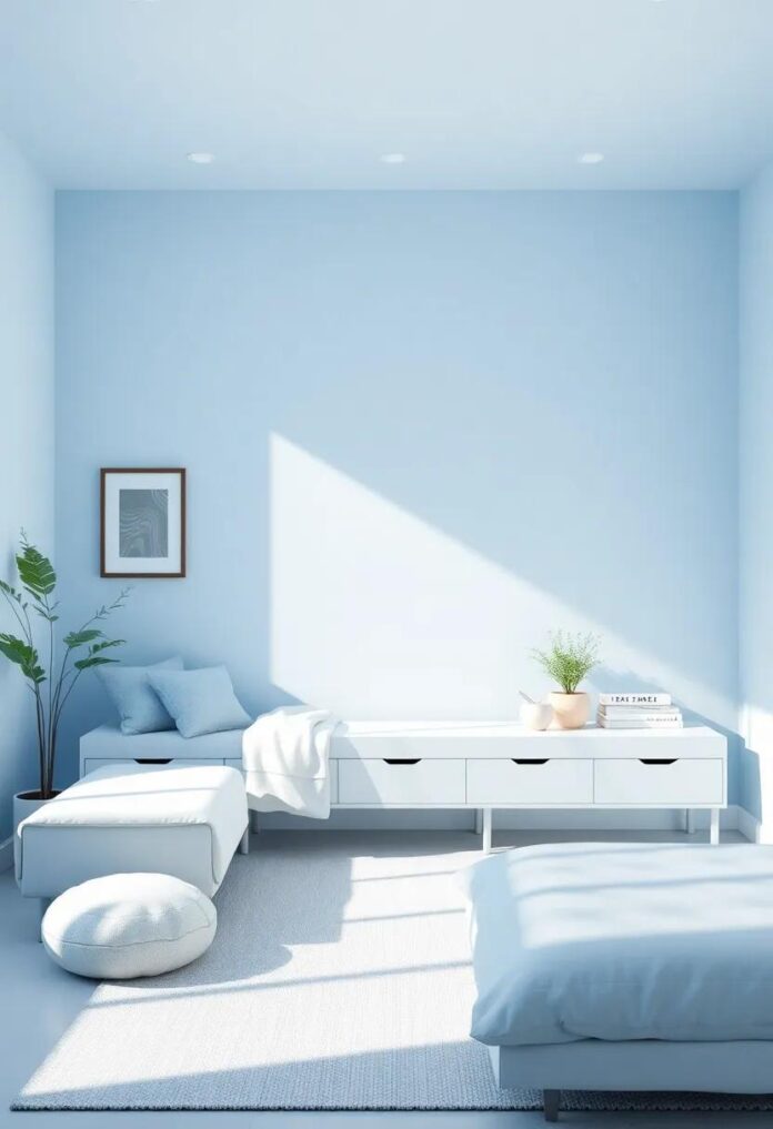 Creating a Calming Pastel Blue Oasis: Design Ideas for Boys’ Teen Rooms