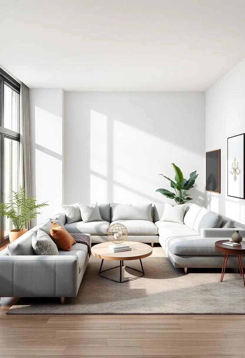 Maximizing natural Light In Living Rooms With Large Sectional Sofas