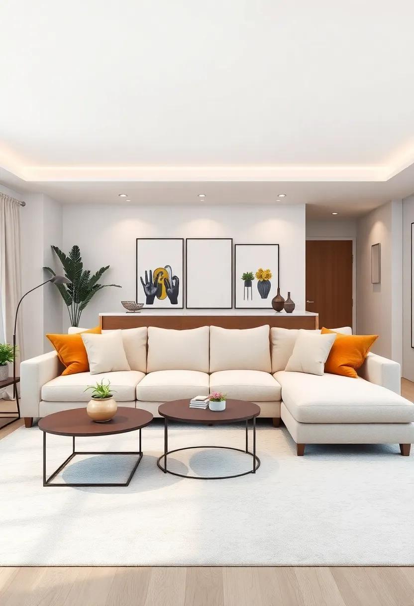 Defining Zones In⁢ An Open Concept Living Room With A Sectional Sofa