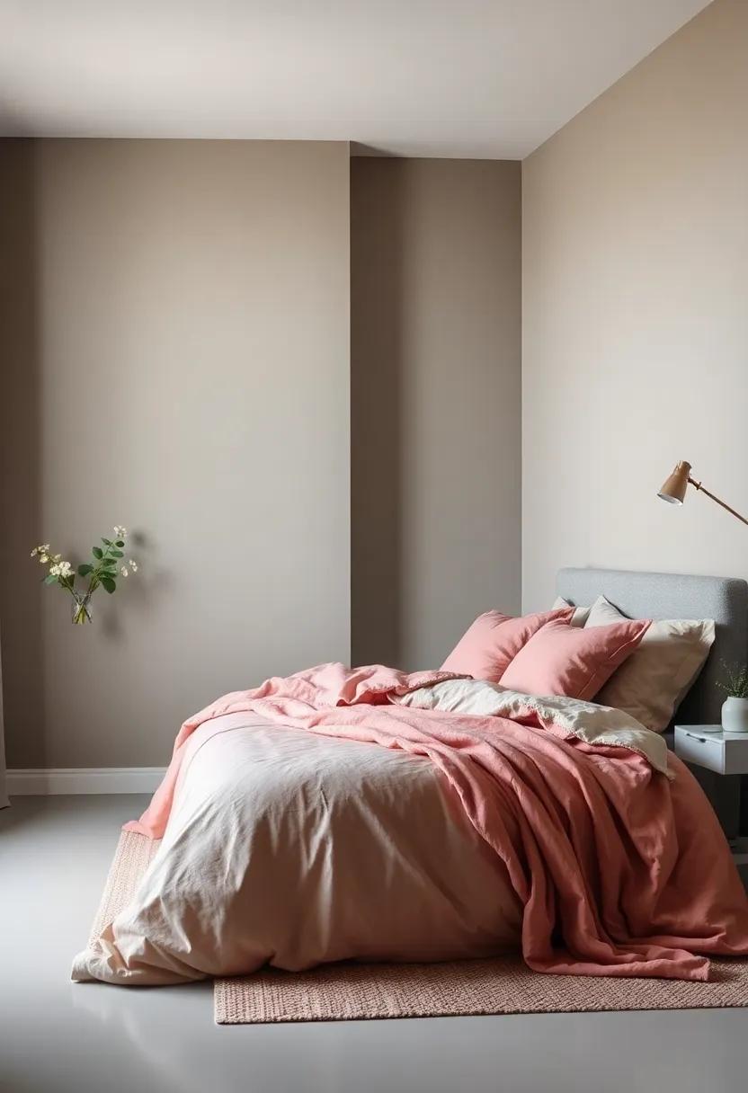 Textures and Fabrics: complementing Paint Colors ⁣with Bedding Choices