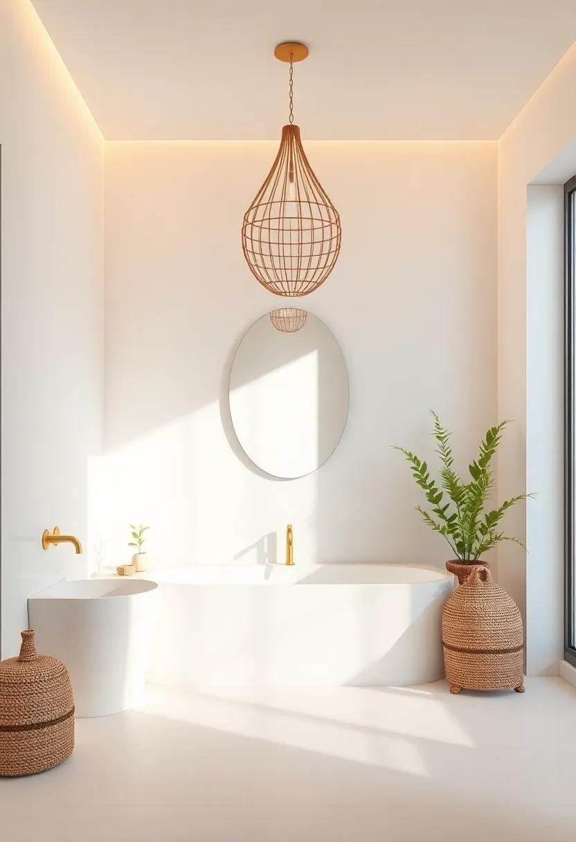 Soft Lighting and ⁣Tranquil Vibes: The Role of Ambient Lighting in a Boho Bathroom