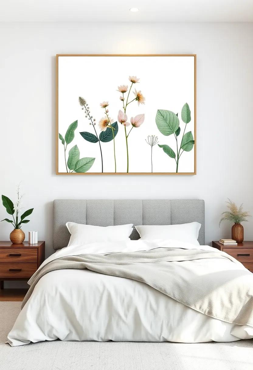 Harmonizing ⁣Botanical ‍Art with Bedroom furniture and Decor