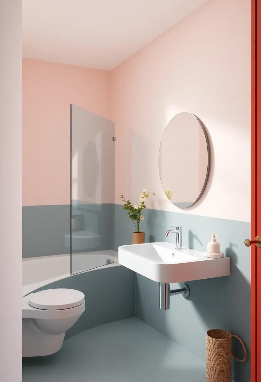 Transform your Bathroom with Bright Accent Colors for a Lively Atmosphere