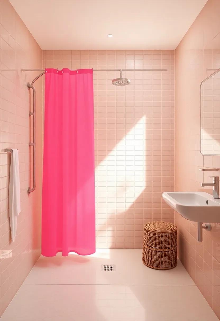 Transforming the Shower ‌Area with Colorful Shower Curtains or‌ Screens