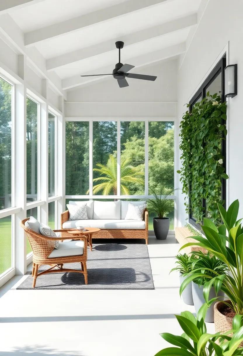 Utilizing Vertical Gardening for a Lush, Inviting Screened Porch Atmosphere