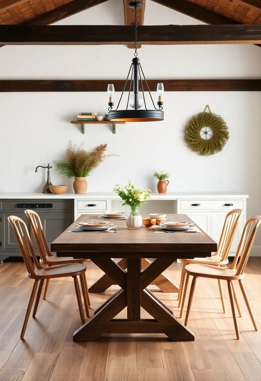 Farmhouse Dining: Creating an‍ Inviting Table⁢ Setup that Captivates