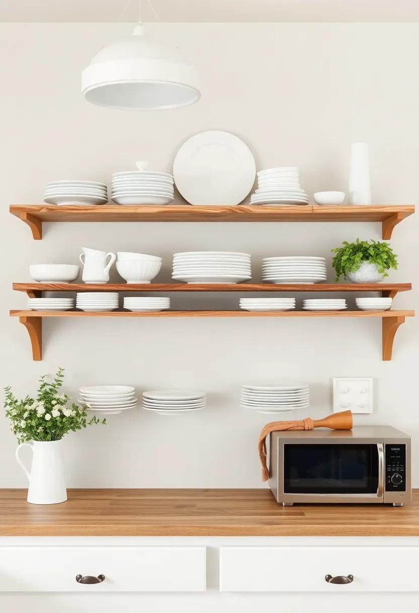 Open Shelving: Showcasing ‍Your Dishware in a Charming Rustic Display