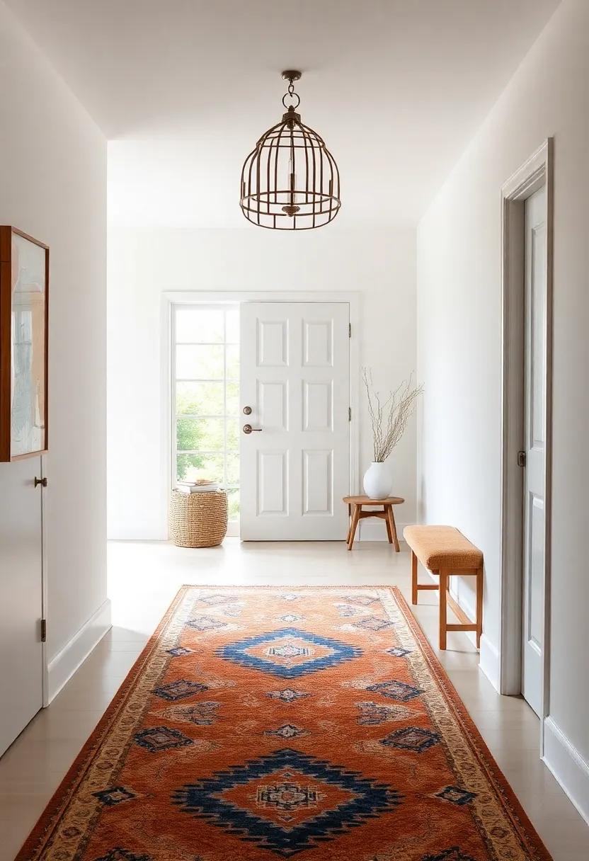 Artistic Expression Through Statement Rugs in the Entryway