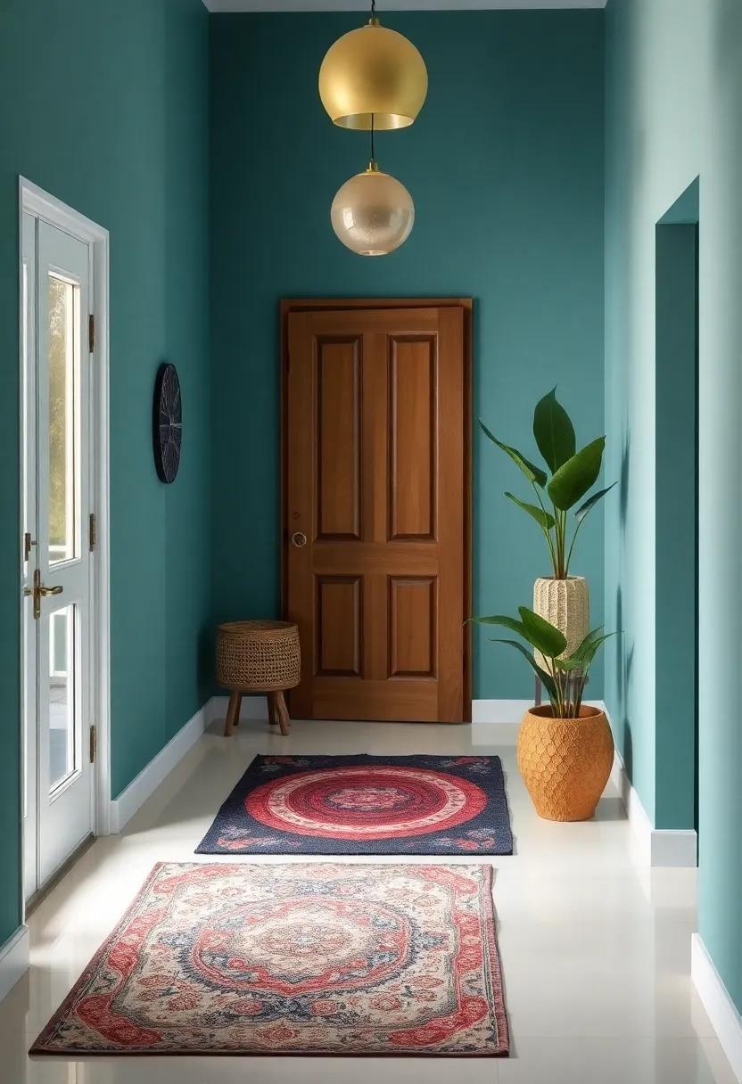 Transforming Entryways with Vibrant Contrasts and Textures