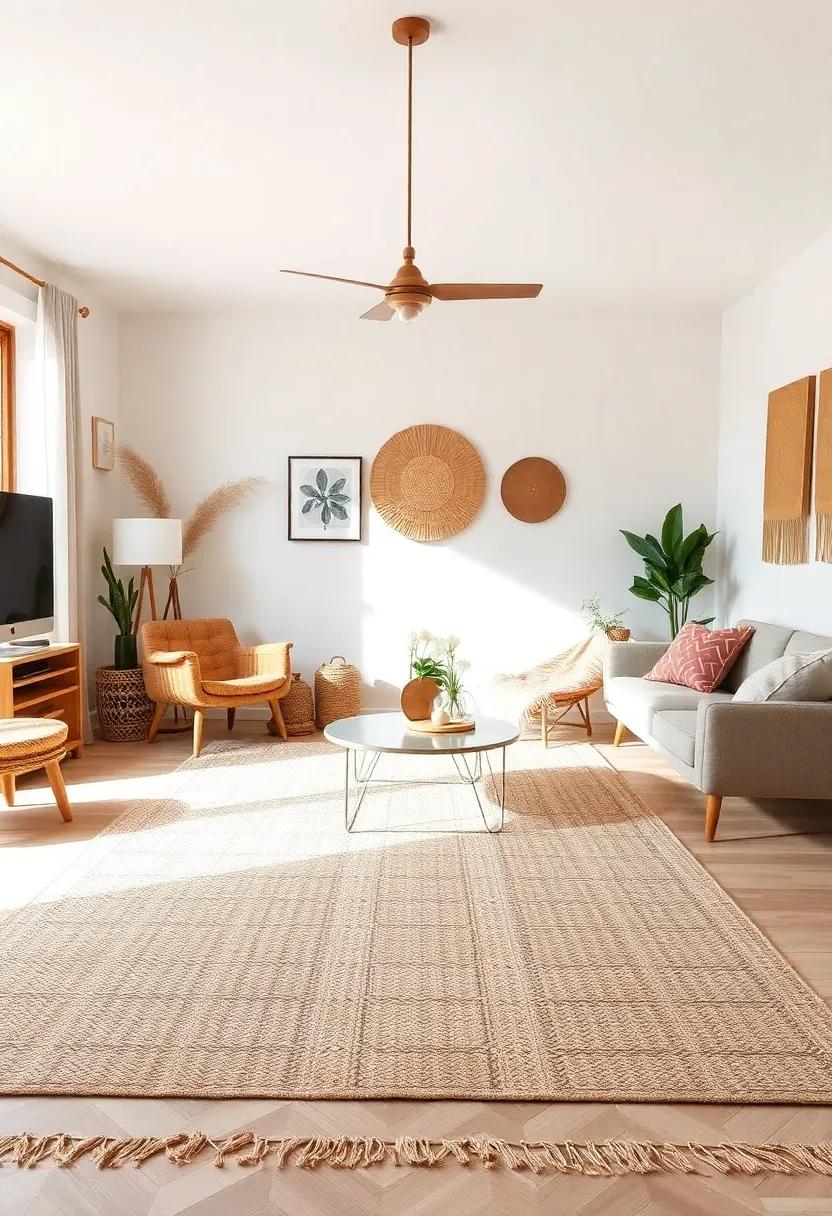 Earthy ⁣Rugs: Adding Warmth with ​Natural Fiber Carpets and Mats