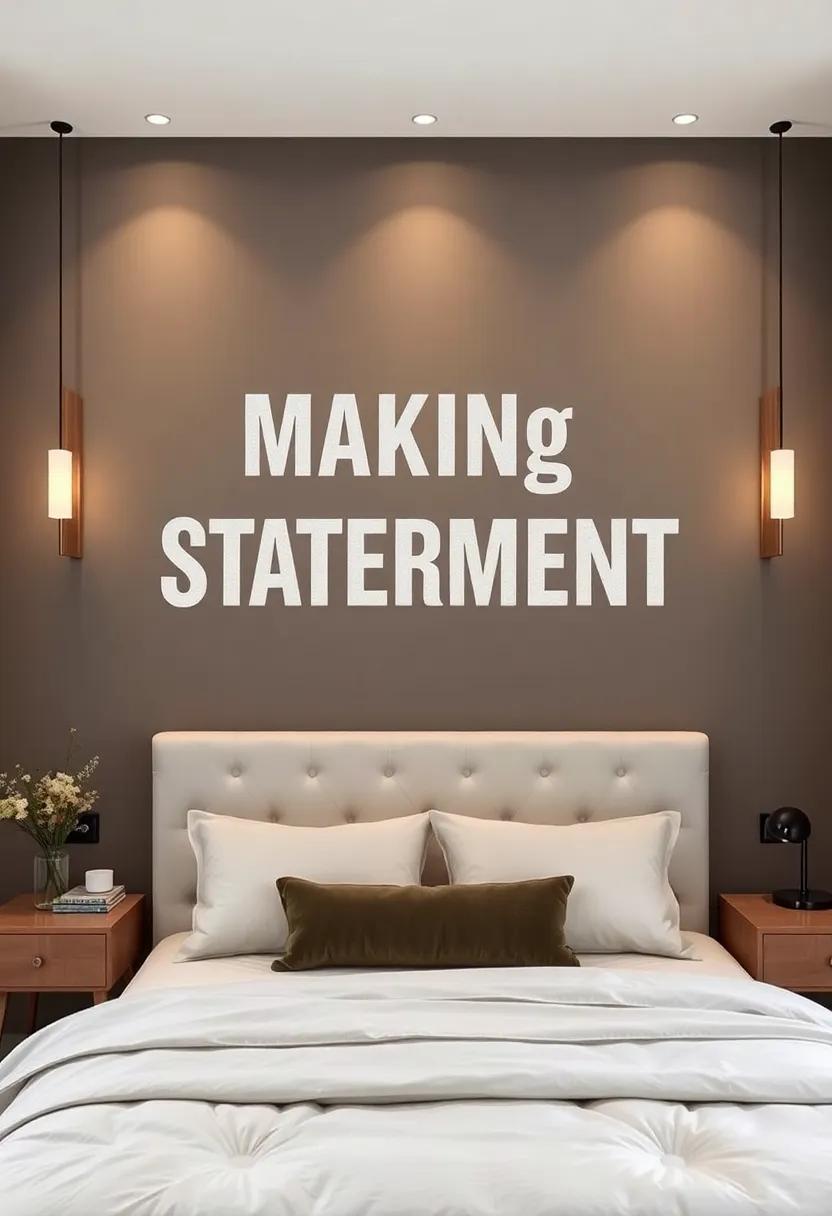 Making a Statement: ⁣The ⁣Power⁤ of Typography in Bedroom Wall Design