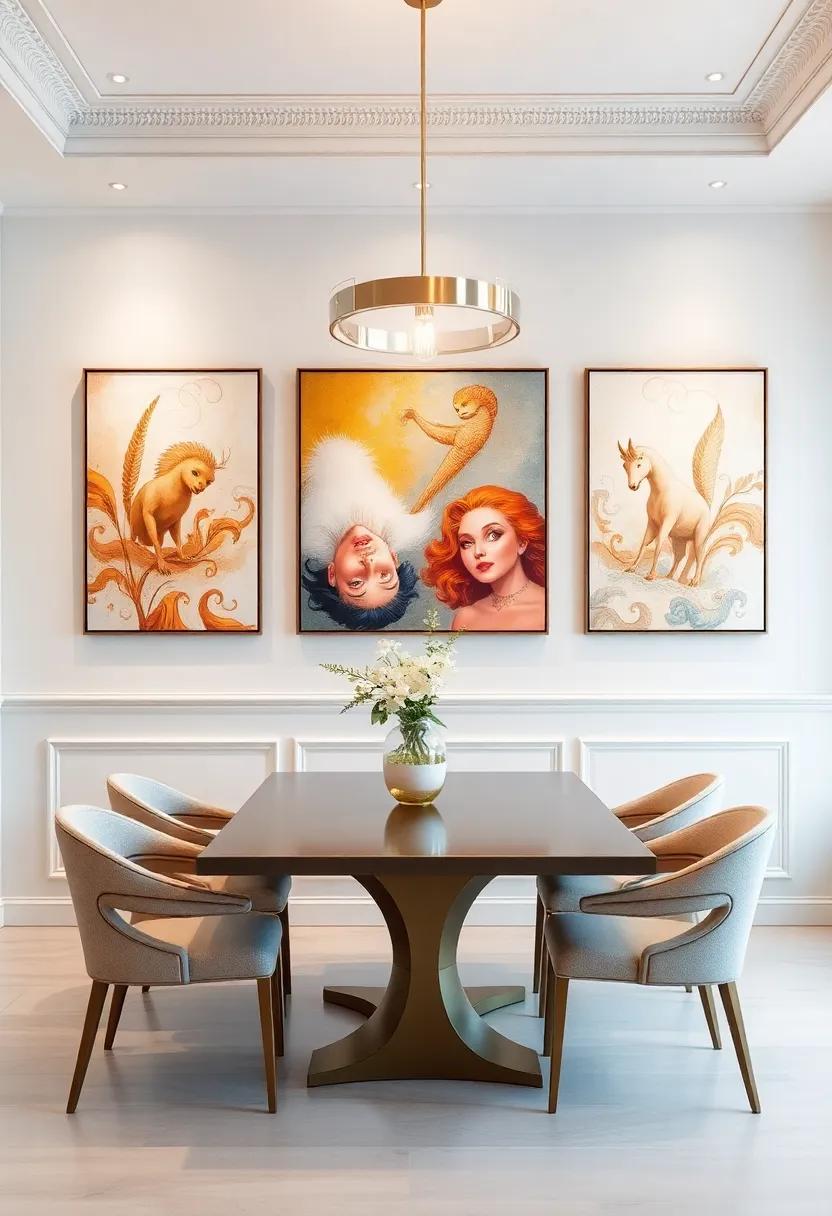 The Impact of​ large-Scale Art Pieces on Dining Room Ambiance