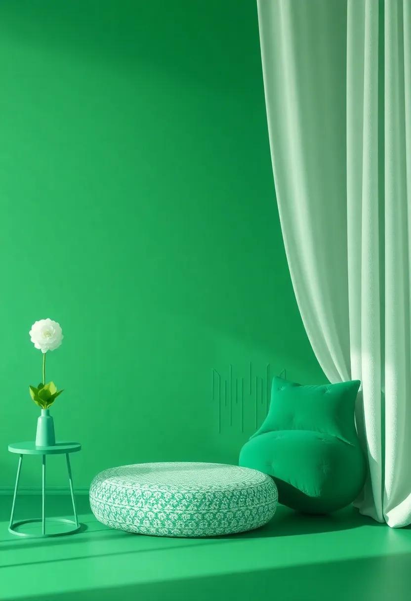 Incorporating⁢ Whimsical Wall art in ‍Emerald Hues