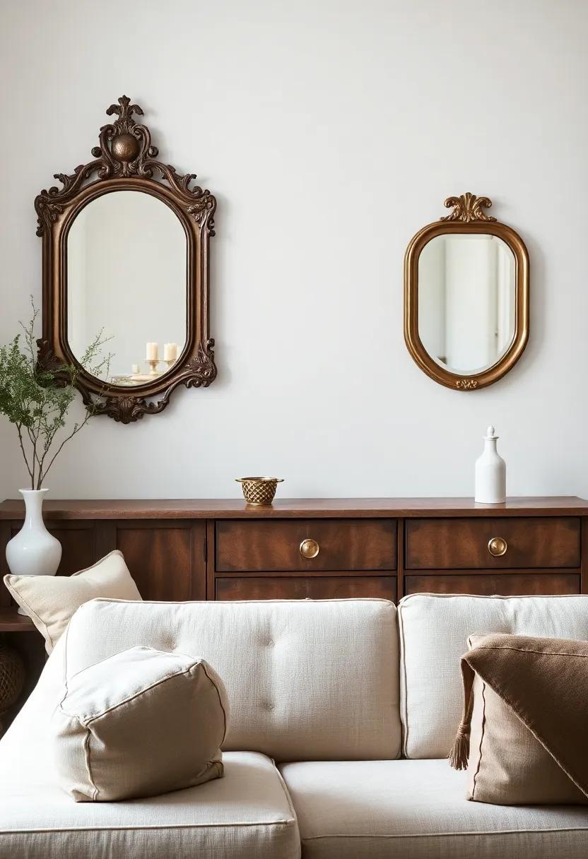 Antique Mirrors‍ to Reflect Light and Create Depth