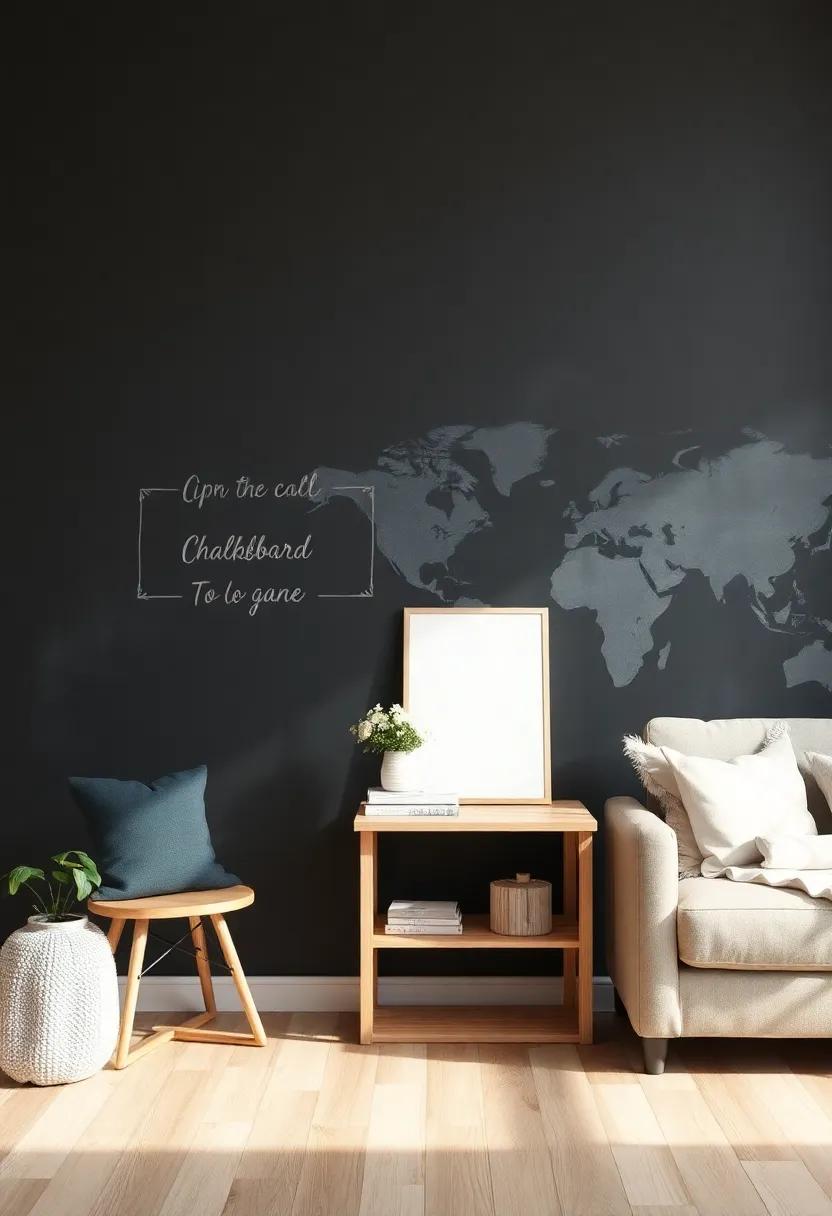 Customizable Chalkboard Walls ‍for family Notes and Art