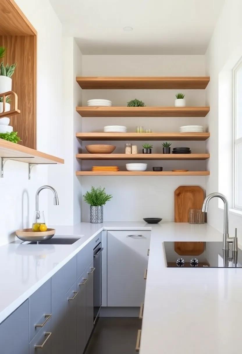 The Impact of Open⁣ Shelving on Galley Kitchen ⁢Design and Feel