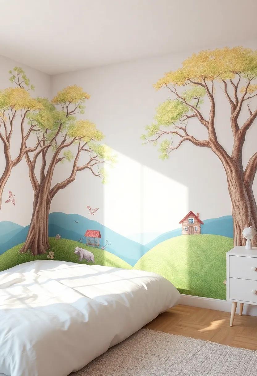 Transforming Walls into ‌Enchanted Storylands with Magical Murals and Wallpaper