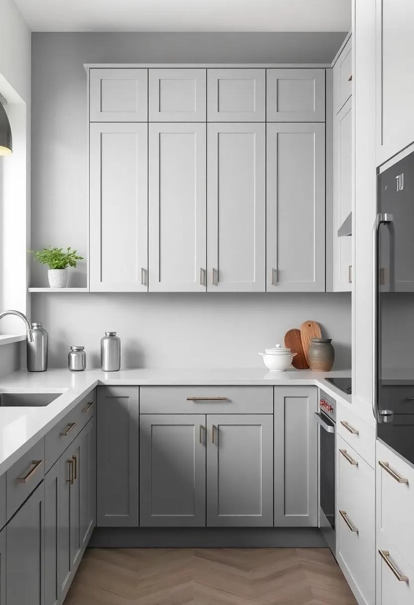 Inspiring Grey Kitchen Cabinet Layouts for Efficient ‍Workflow