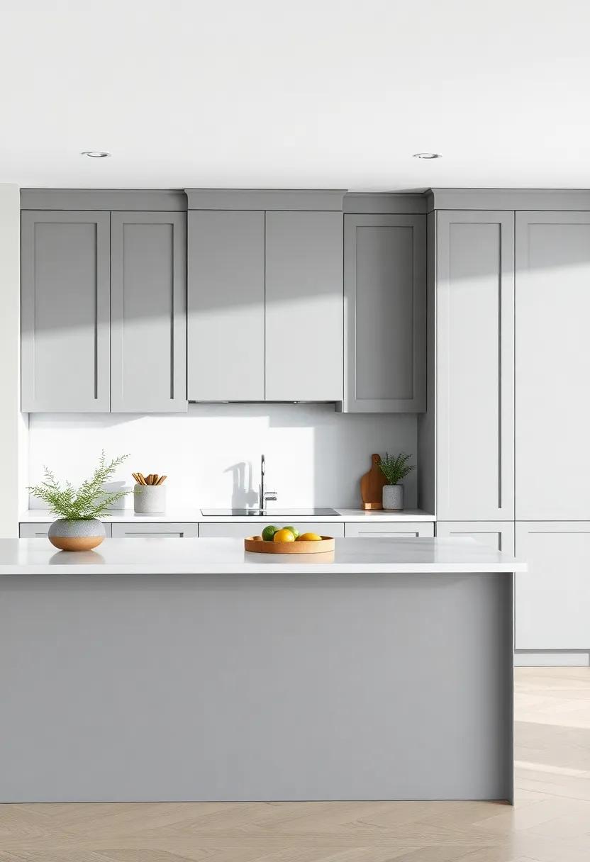 Showcasing Grey Cabinets in Contemporary Open-Concept Homes