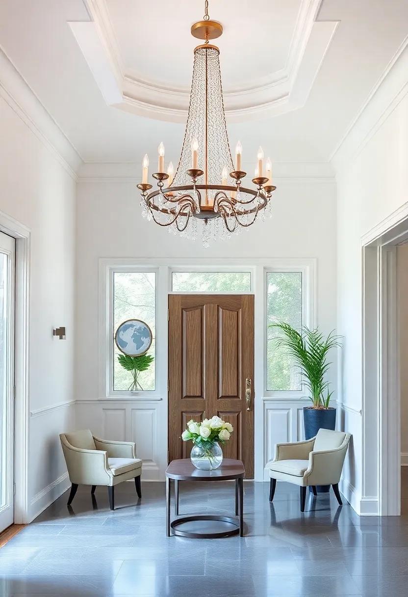 Elevate Your Entryway with A Dramatic ‌Statement ‌Chandelier