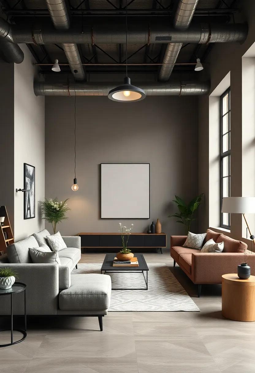 The role of Statement Lighting in industrial-Themed Living rooms