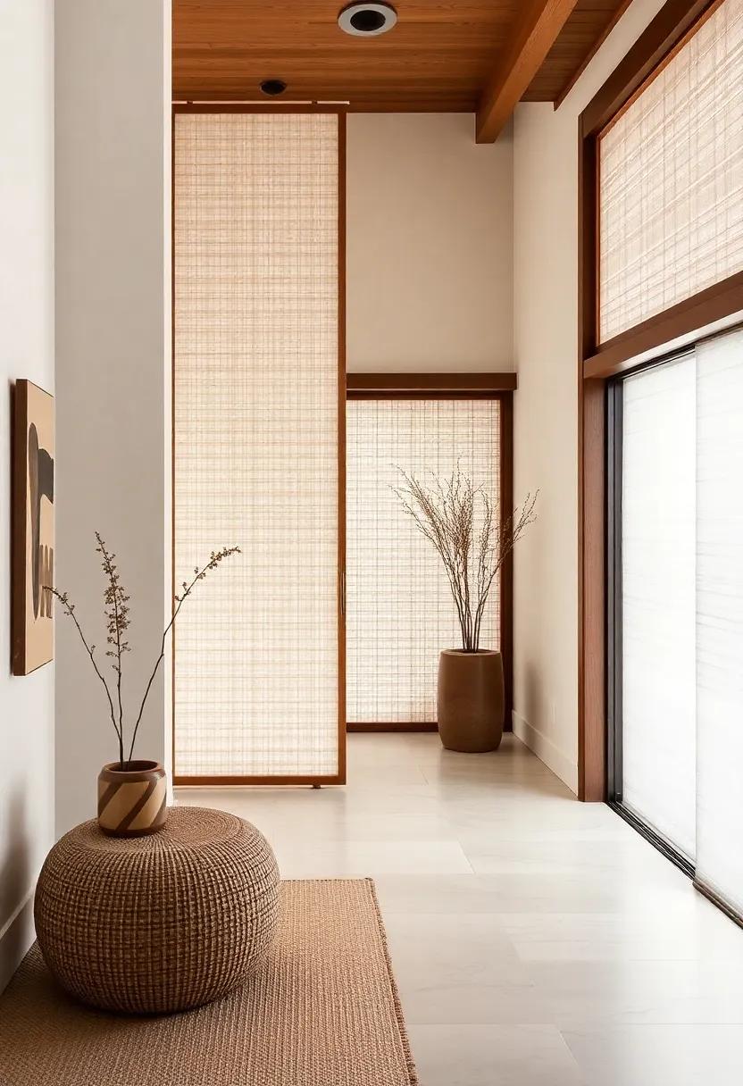 Textures that speak: Complementing Shoji Screens with Natural⁣ Fabrics