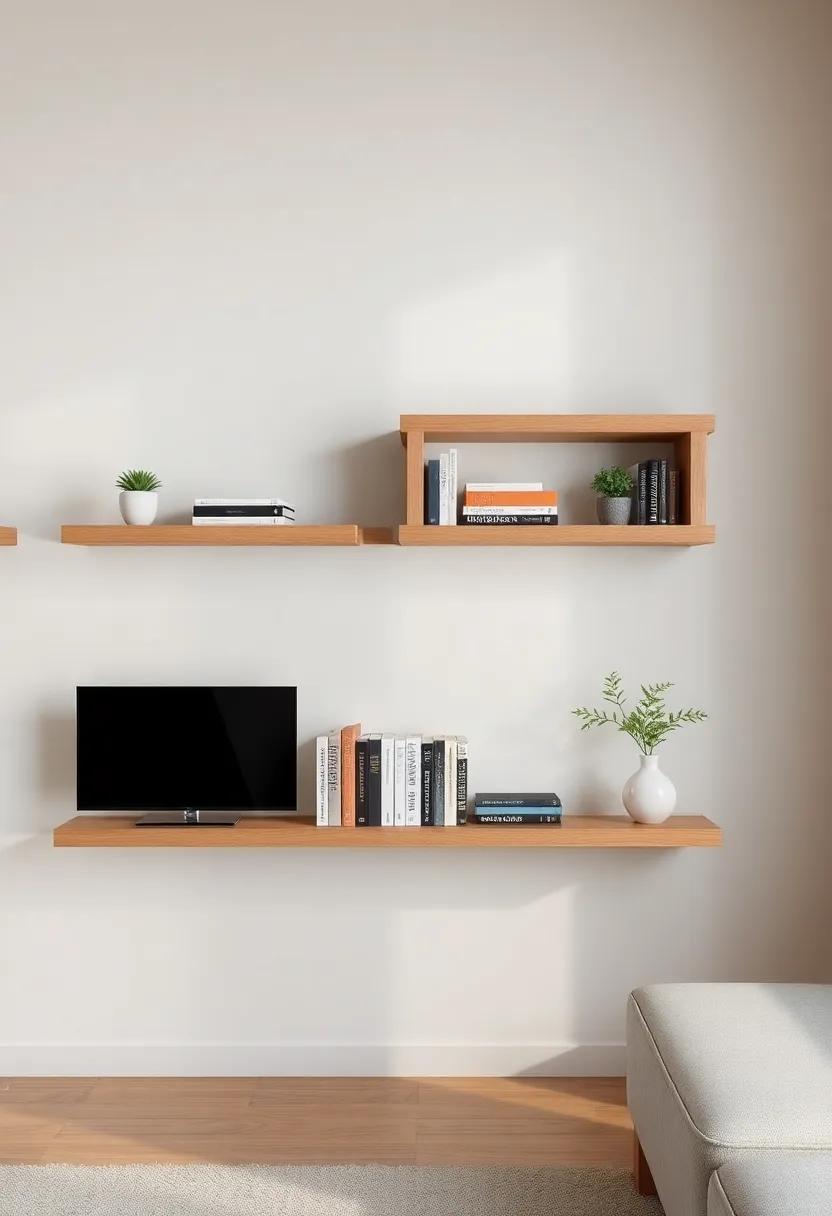 Functional floating ‍Shelves: Organizing Books and‍ Media