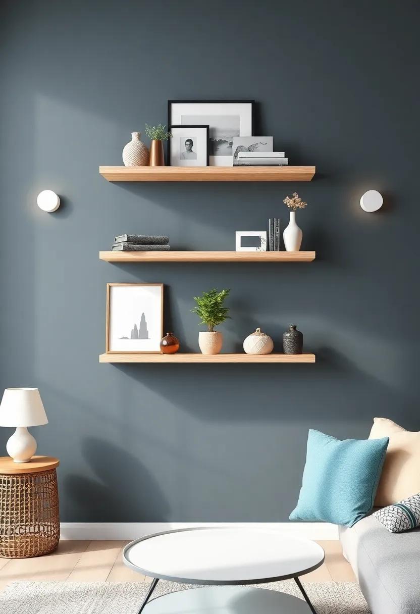 Transforming Blank ‌Walls with Creative Floating Shelf arrangements