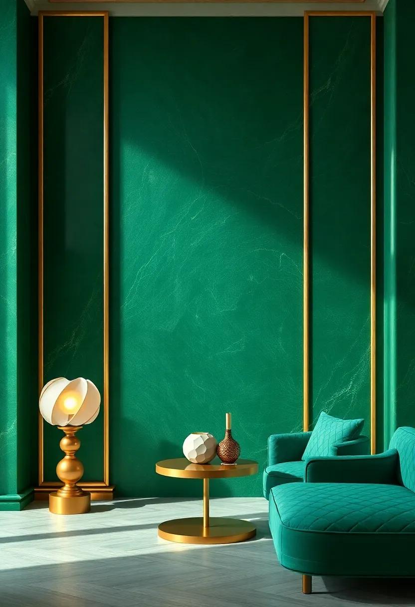 Layering‌ Textures‍ for ⁣a Luxe Feel in ⁤Your Emerald and Bronze Decor