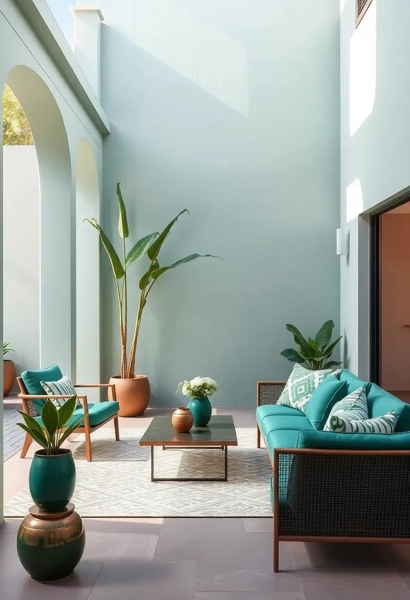 Building‌ an Outdoor Oasis with Emerald and Bronze Accents