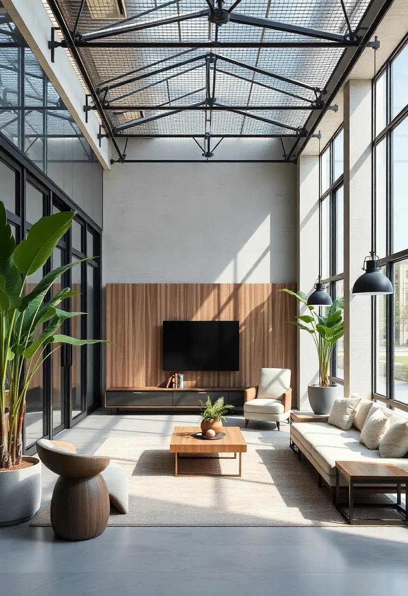 Transitional‌ Boundaries: Fusing Indoor and Outdoor Luxury in‌ Industrial Décor